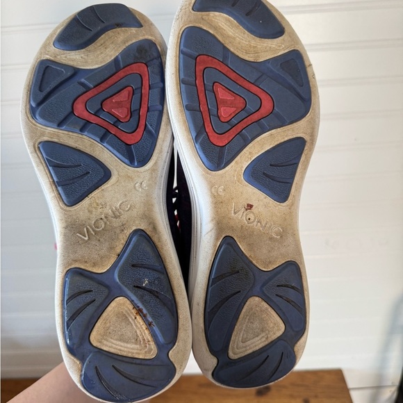 Vionic 335 FYN Lace Up Athletic Lace Up Shoe Womens Size 8.5 Blue Pink White - Picture 9 of 9